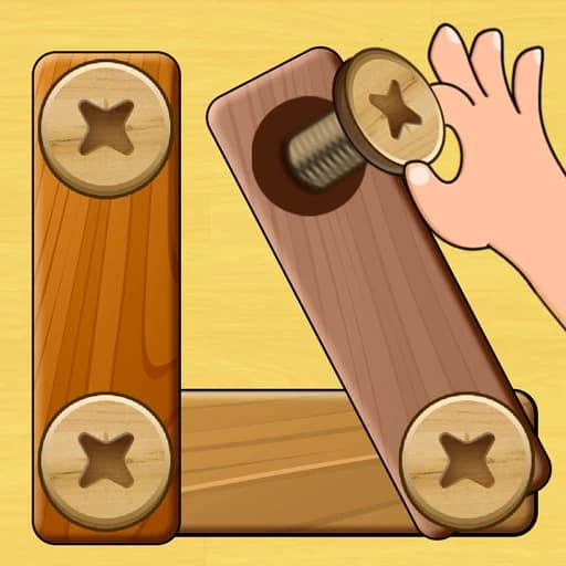 Wood Nuts & Bolts Puzzle 12.1